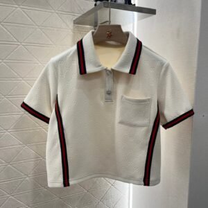 Gucc*♥ Collared Top and Pleated Skirt Set